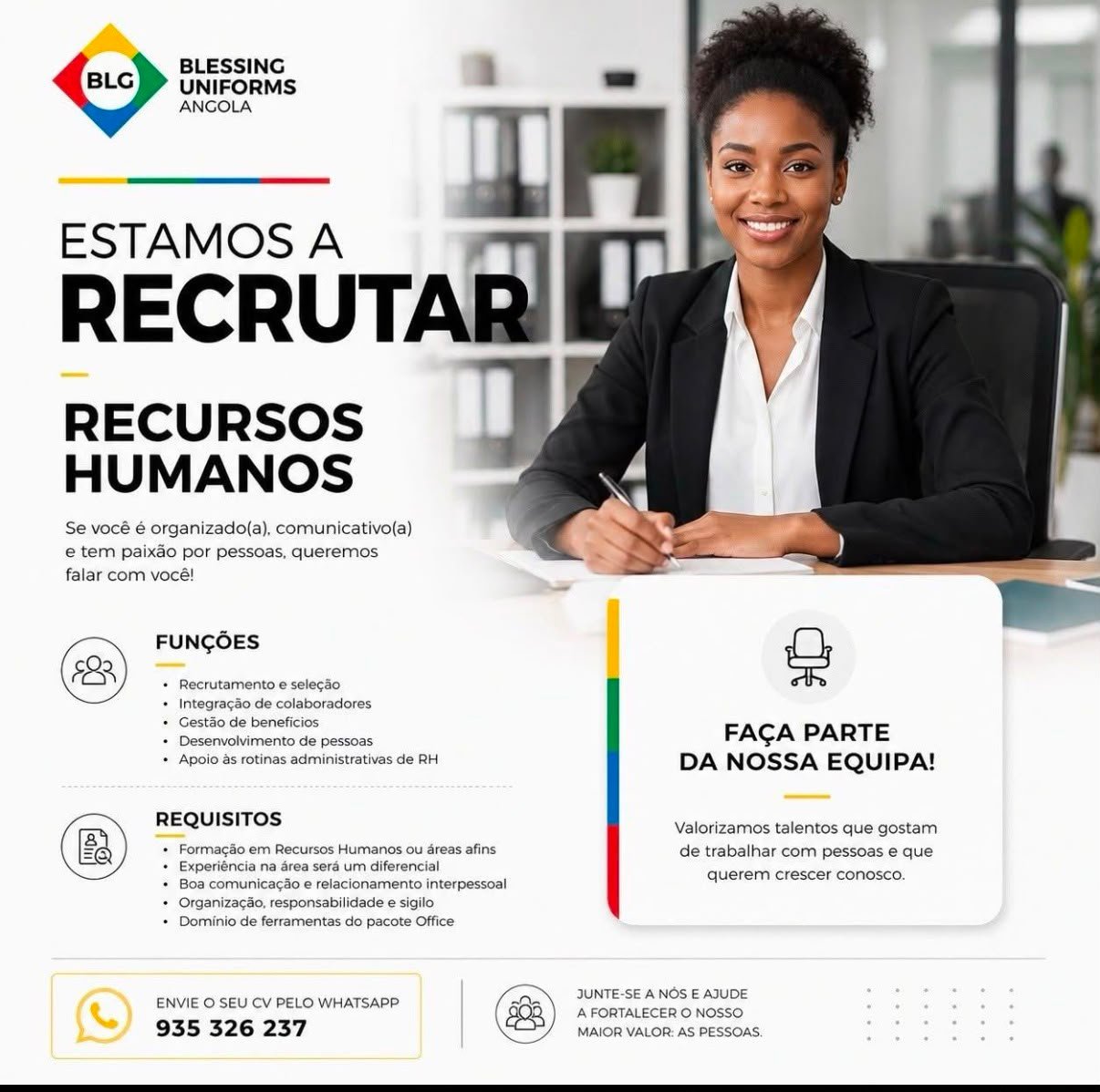 Anúncio original de Técnico(a) de ecursos Humanos