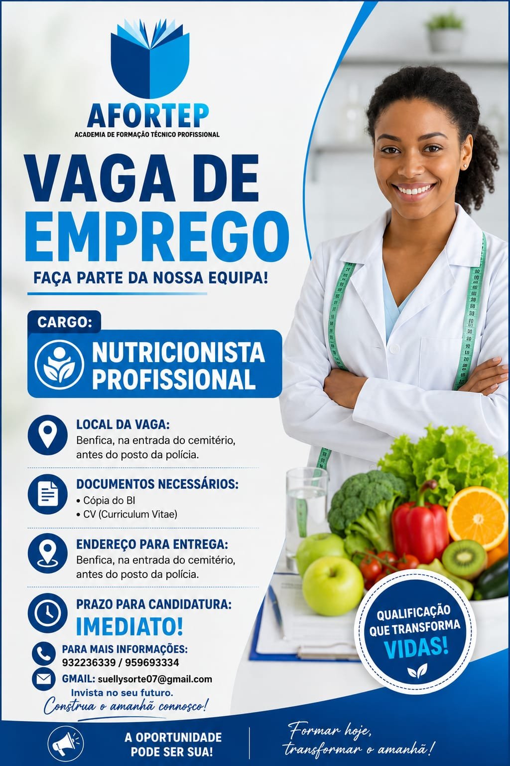 Anúncio original de Nutricionista Profissional