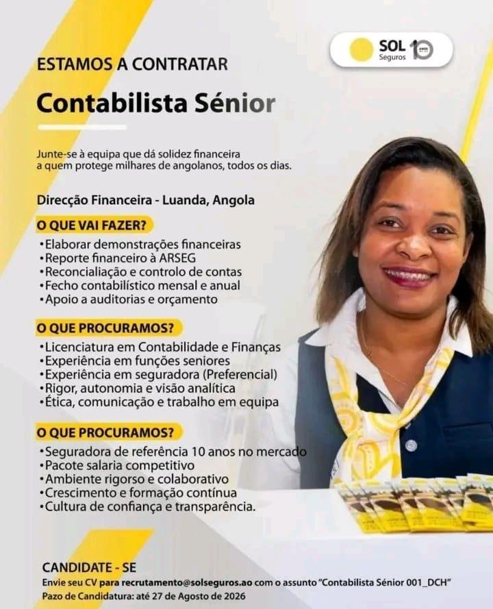 Anúncio original de Contabilista Sênior
